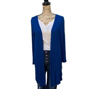 Hanger 555s blue long sleeved cardigan